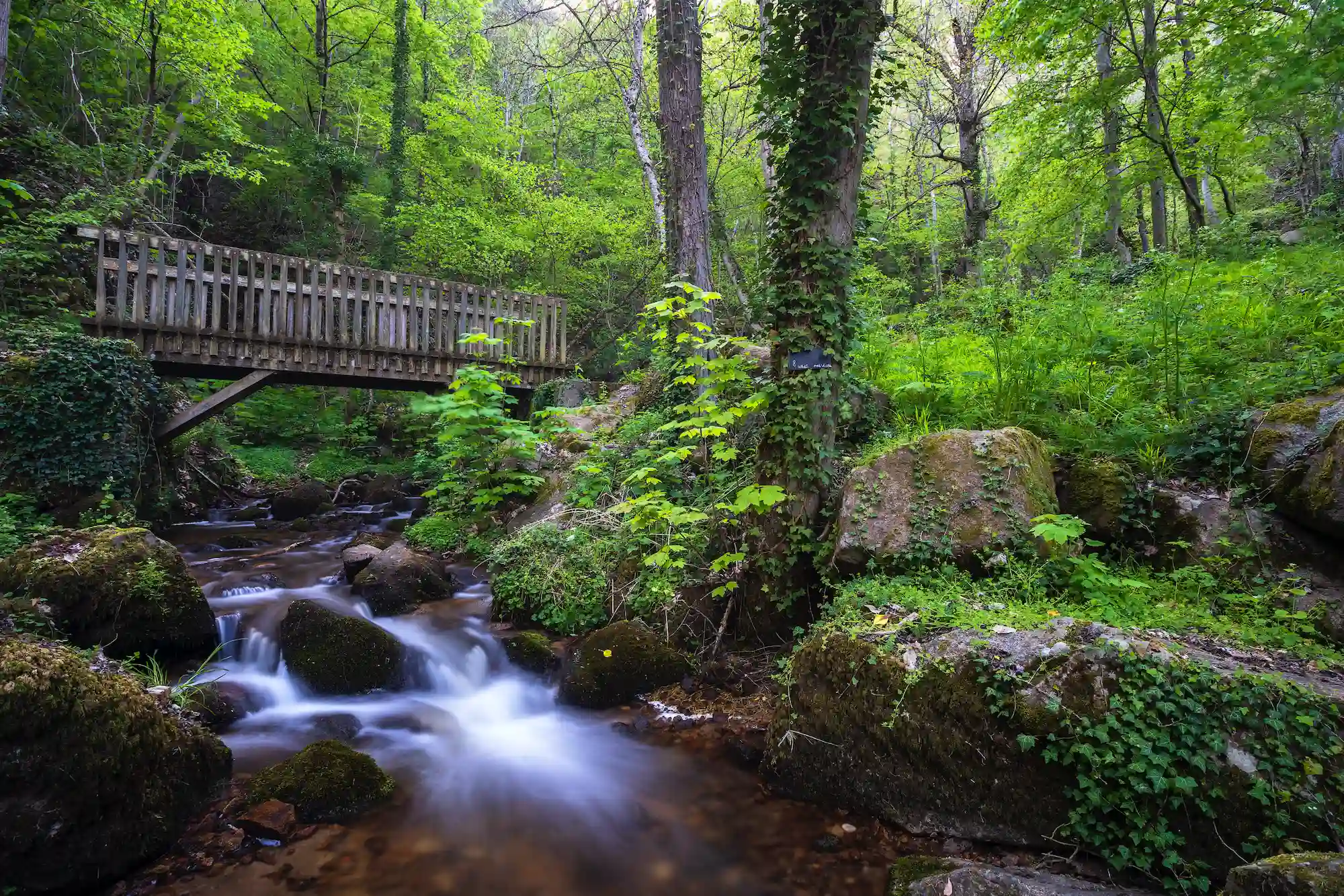 Pont randonnee gorges enval